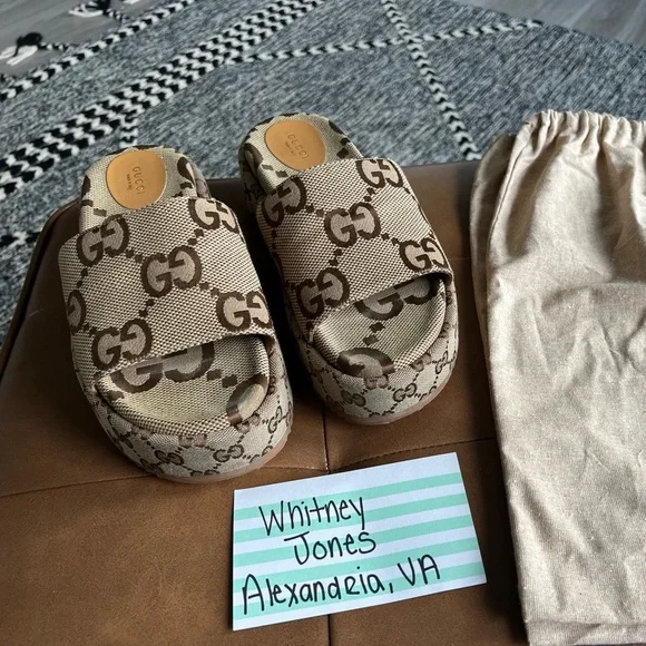 GUCCI WOMEN'S PLATFORM SLIDE SANDAL